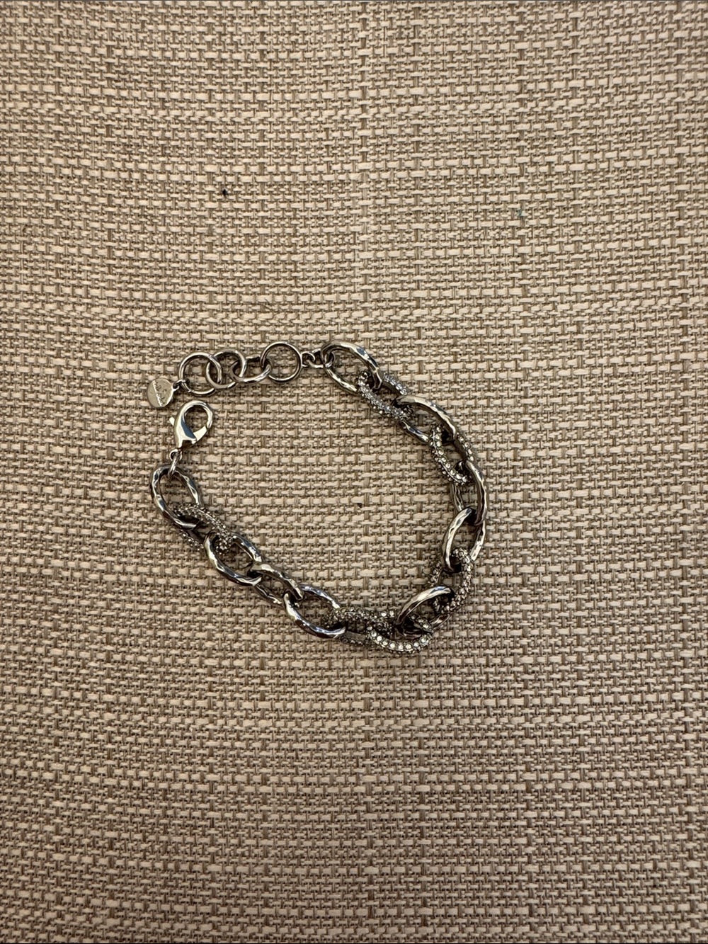 Stella & Dot Silver Twisted Link Bracelet